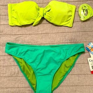 VS bandeau top and Capri classic scoop bottom